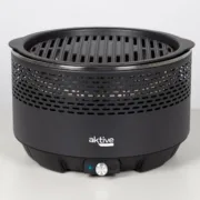 Churrasco Portátil Aktive Redonda Sem fumos Preto Aço inoxidável Ferro 34 x 21,5 x 34 cm Casa | Jardim - nacloset 2
