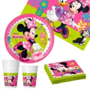 Conjunto Artigos de Festa Minnie Mouse 37 Peças Acessórios para festas - nacloset