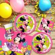 Conjunto Artigos de Festa Minnie Mouse 37 Peças Acessórios para festas - nacloset 2