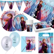 Conjunto Artigos de Festa Frozen 66 Peças Acessórios para festas - nacloset