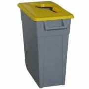 Caixote de Lixo para Reciclagem Denox 65 L Amarelo (2 Unidades) A Preço de Revenda - nacloset 2