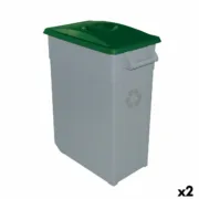 Caixote de Lixo para Reciclagem Denox 65 L Verde (2 Unidades) A Preço de Revenda - nacloset