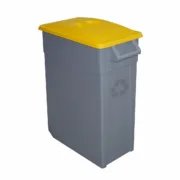 Caixote de Lixo para Reciclagem Denox 65 L Amarelo (2 Unidades) A Preço de Revenda - nacloset 2