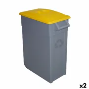 Caixote de Lixo para Reciclagem Denox 65 L Amarelo (2 Unidades) A Preço de Revenda - nacloset