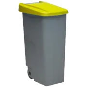 Caixote do Lixo com Rodas Denox 110 L Amarelo 58 x 41 x 89 cm Casa | Jardim - nacloset 2