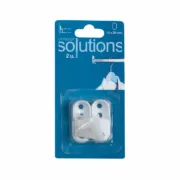 Suporte para varão de armário Stor Planet Cintacor Branco Ovalada 15 x 25 mm (2 Unidades) A Preço de Revenda - nacloset 2