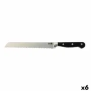 Faca para Pão Quid Professional Inox Chef Black Metal 20 cm (Pack 6x) Cozinha | Gourmet - nacloset 2