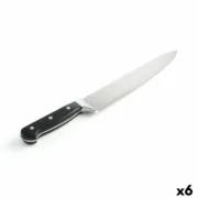 Faca de Chef Quid Professional Inox Chef Black Preto Metal 25 cm (Pack 6x) Cozinha | Gourmet - nacloset 2