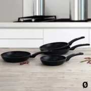 Frigideira antiaderente Quid Estelar Preto Metal Cozinha | Gourmet - nacloset 2
