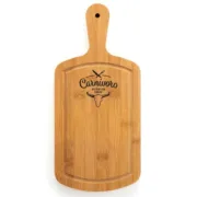 Tábua de corte Quid Carnivoro Castanho Madeira Aço 35 x 16 x 2 cm Cozinha | Gourmet - nacloset