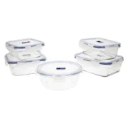 Conjunto de Lancheiras Luminarc Pure Box Active (5 pcs) Duas cores Vidro 43 x 32 x 18 cm (5 Unidades) A Preço de Revenda - nacloset