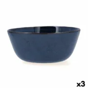 Saladeira Bidasoa Ikonic Cerâmica Azul (20 x 19,5 x 8,5 cm) (Pack 3x) Cozinha | Gourmet - nacloset 2