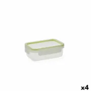 Lancheira Quid Greenery Transparente Plástico 475 ml (4 Unidades) (Pack 4x) A Preço de Revenda - nacloset 2
