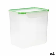 Lancheira Hermética Quid Greenery Transparente Plástico 4,7 L (4 Unidades) (Pack 4x) A Preço de Revenda - nacloset 2