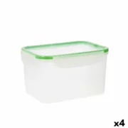 Lancheira Quid Greenery 2,8 L Transparente Plástico (4 Unidades) (Pack 4x) A Preço de Revenda - nacloset 2
