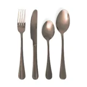 Conjunto de Talheres Quid Celebrart Metal Cobre 24 Peças Cozinha | Gourmet - nacloset