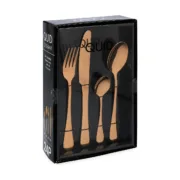 Conjunto de Talheres Quid Celebrart Metal Cobre 24 Peças Cozinha | Gourmet - nacloset 2