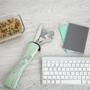 Conjunto de Talheres Quid Verde 5 Peças Metal Cozinha | Gourmet - nacloset 2