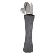 Conjunto de Talheres Quid Cinzento 5 Peças Metal Cozinha | Gourmet - nacloset