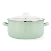 Caçarola com Tampa de Vidro Quid Cocco Aço Esmaltado 26 cm Cozinha | Gourmet - nacloset