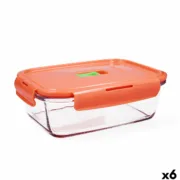 Lancheira Hermética Luminarc Pure Box Holy Duas cores Vidro 1,22 L (6 Unidades) A Preço de Revenda - nacloset