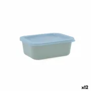 Lancheira Retangular com Tampa Quid Inspira 380 ml Verde Plástico (12 Unidades) A Preço de Revenda - nacloset