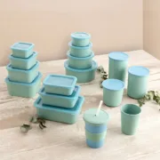 Lancheira Retangular com Tampa Quid Inspira 740 ml Verde Plástico (12 Unidades) A Preço de Revenda - nacloset 2