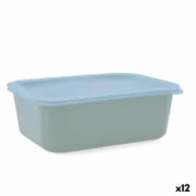 Lancheira Retangular com Tampa Quid Inspira 1,34 L Verde Plástico (12 Unidades) A Preço de Revenda - nacloset