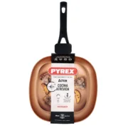 Frigideira Assadora Lisa Pyrex Action Quadrado Metal Ø 28 cm Cozinha | Gourmet - nacloset