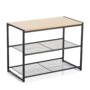 Sapateira Vinthera Moa Aço Preto 60 x 30 x 44,5 cm Casa | Jardim - nacloset