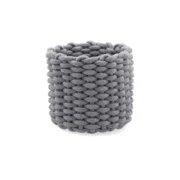 Cesta Decorativa Vinthera Moa Algodão Cinzento 23 x 21 cm Casa | Jardim - nacloset