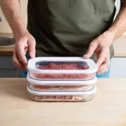 Lancheira Retangular com Tampa Quid Rico Transparente Plástico 22 x 16 x 3,5 cm Cozinha | Gourmet - nacloset 2
