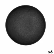 Saladeira Bidasoa Fosil Preto Cerâmica 25,4 x 25,4 x 5,2 cm (6 Unidades) A Preço de Revenda - nacloset