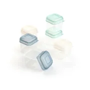 Conjunto de Recipientes de Cozinha Herméticos Empilháveis Quid Minimal 5 x 5 x 6 cm 6 Peças Cozinha | Gourmet - nacloset
