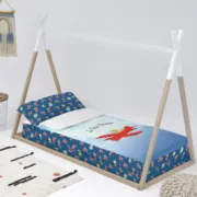Capa de Edredão com Enchimento HappyFriday Le Petit Prince Son Avion Multicolor 105 x 200 cm Bebés e Crianças - nacloset 2