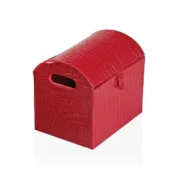 Baú Versa Vermelho 20 x 20 x 28 cm Casa | Jardim - nacloset