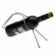 Suporte para garrafas Versa Metal Aço (11,5 x 17,5 x 24,5 cm) Cozinha | Gourmet - nacloset 2