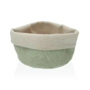 Cesto para Pão Versa Verde Claro Têxtil 14 x 10 x 17 cm Caixas de cozinha e caixas de pão - nacloset