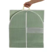 Capa para Fatos Versa Riscas Verde 135 x 60 cm Casa | Jardim - nacloset 2