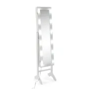 Espelho de parede Versa Branco Espelho Madeira MDF 35 x 153 x 35,2 cm Suporte para Jóias Casa | Jardim - nacloset 2