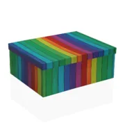 Conjunto de Caixas de Organização Empilháveis Versa Arco-íris Cartão 15 Peças 35 x 16,5 x 43 cm Casa | Jardim - nacloset 2