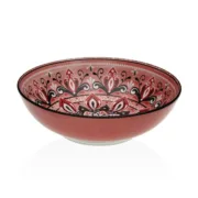Saladeira Versa Vermelho Cerâmica Porcelana 22,5 x 9 x 22,5 cm Cozinha | Gourmet - nacloset