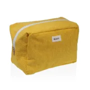 Nécessaire de Viagem Versa Corduroy Amarelo 12 x 16 x 24 cm Desporto | Lazer - nacloset