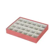 Guarda-Joias Versa Vermelho Poliéster Cartão 19 x 4 x 25 cm Casa | Jardim - nacloset