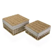 Cesto da Roupa Versa Nadir Castanho Algas marinhas 23 x 12,5 x 23 cm Casa | Jardim - nacloset