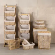 Cesto da Roupa Versa Nadir Castanho Algas marinhas 23 x 12,5 x 23 cm Casa | Jardim - nacloset 2