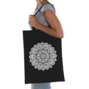 Bolsa Mulher Versa Preto 36 x 48 x 36 cm Mandala Acessórios de Moda - nacloset 2