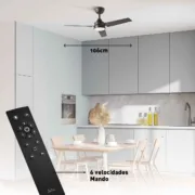 Ventilador de Teto JATA JVTE4234 Ø 106 cm Ar condicionado e ventiladores - nacloset 2