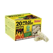 Bolas de fogo para ignição Super Foc Madeira Cera Ecológico 20 Unidades Casa | Jardim - nacloset