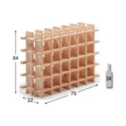 Suporte para garrafas Astigarraga Castanho Pinheiro (75 x 22 x 54 cm) Cozinha | Gourmet - nacloset 2
